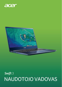 Vadovas Acer Swift SF314-56G Nešiojamasis kompiuteris