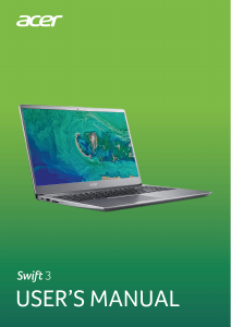 Handleiding Acer Swift SF315-52G Laptop