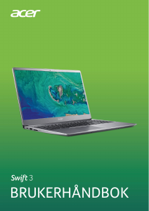 Bruksanvisning Acer Swift SF315-52G Laptop