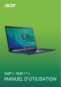 Mode d’emploi Acer Swift SF514-53T Ordinateur portable