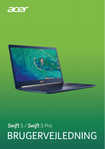 Brugsanvisning Acer Swift SF514-53T Bærbar computer