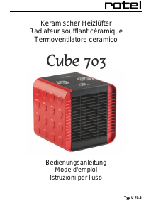 Manuale Rotel Cube 703 Termoventilatore