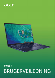 Brugsanvisning Acer Swift SF515-51T Bærbar computer