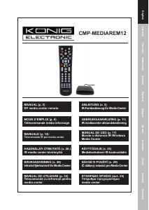 Mode d’emploi König CMP-MEDIAREM12 Télécommande