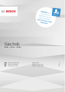 Bedienungsanleitung Bosch PCH6A5B90 Kochfeld
