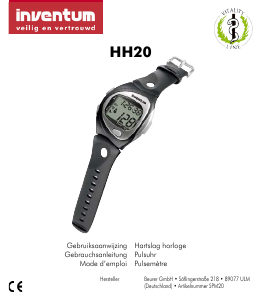 Mode d’emploi Inventum HH20 Montre sport