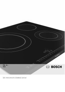 Manual Bosch PIA611B68J Hob