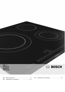 Rokasgrāmata Bosch PIB672F17E Plīts virsma