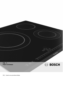 Priručnik Bosch PIB673F17E Ploča za kuhanje