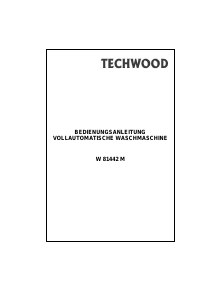 Bedienungsanleitung Techwood W 81442 M Waschmaschine