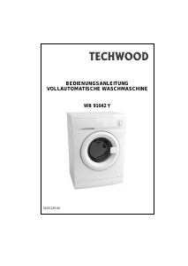 Bedienungsanleitung Techwood WB 91042 Y Waschmaschine