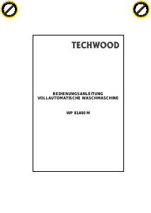 Bedienungsanleitung Techwood WP 81400 M Waschmaschine