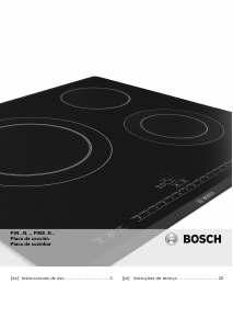 Manual de uso Bosch PIN875N27E Placa