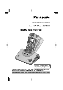 Instrukcja Panasonic KX-TCD725PDM Telefon bezprzewodowy