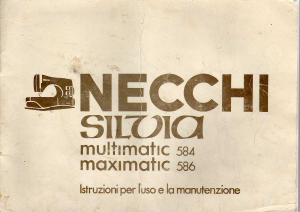 Manuale Necchi 584 Multimatic Macchina per cucire