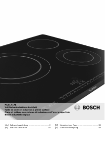 Bedienungsanleitung Bosch PIU875K17E Kochfeld