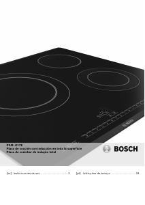 Manual Bosch PIU875K17E Placa
