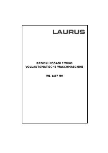 Bedienungsanleitung Laurus WL 1447 MV Waschmaschine