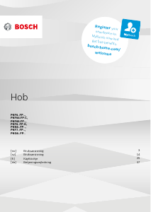 Bruksanvisning Bosch PKF645FP2E Kokeplate