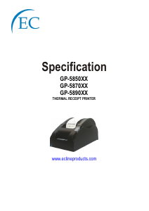 Manual EC Line EC-5850X Printer