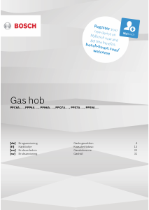 Brugsanvisning Bosch PPQ7A6B20 Kogesektion