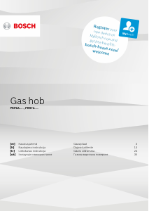 Rokasgrāmata Bosch PRP6A6D70D Plīts virsma