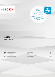 Mode d’emploi Bosch PSA3A6B20 Table de cuisson