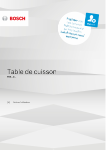 Mode d’emploi Bosch PXE601DC1E Table de cuisson