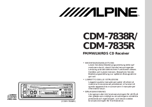 Bedienungsanleitung Alpine CDM-7835R Autoradio