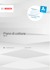 Manuale Bosch PXX675DV1E Piano cottura