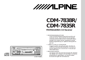Manuale Alpine CDM-7838R Autoradio