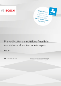 Manuale Bosch PXX801D34E Piano cottura