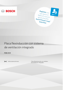Manual de uso Bosch PXX801D34E Placa