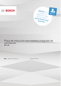 Manual de uso Bosch PXX875D67E Placa