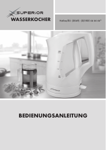 Bedienungsanleitung Superior WK 3068 Wasserkocher