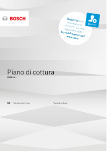 Manuale Bosch PXY875KW1W Piano cottura