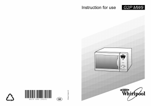 Manual Whirlpool G2P MW9 / Wh Microwave
