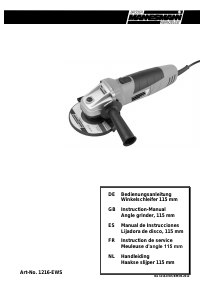 Bedienungsanleitung Brüder Mannesmann 1216-EWS Winkelschleifer