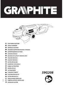 Manual de uso Graphite 59G208 Amoladora angular