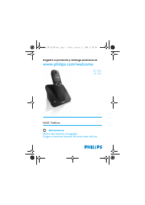 Manual de uso Philips CD4502B Teléfono inalámbrico