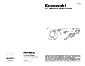 Manual Kawasaki 840066 Angle Grinder