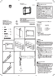 Manual de uso Philips SQM3221 Soporte de pared