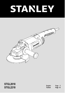 Manual Stanley STGL2018 Angle Grinder