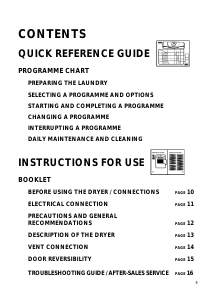 Manual Whirlpool AWZ 3306 Dryer