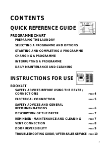 Manual Whirlpool AWZ 3308 Dryer