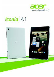 Kullanım kılavuzu Acer Iconia A1 A1-810 Tablet