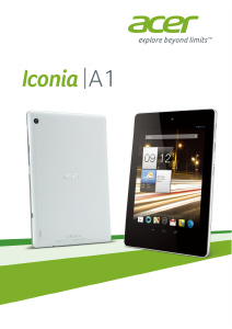 说明书 宏碁 Iconia A1 A1-810 平板电脑