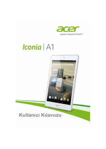 Kullanım kılavuzu Acer Iconia A1 A1-830 Tablet