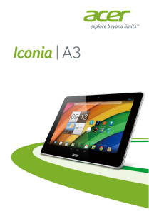 Manual de uso Acer Iconia A3-A10 Tablet