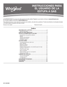 Manual de uso Whirlpool WFG525S0HV Cocina